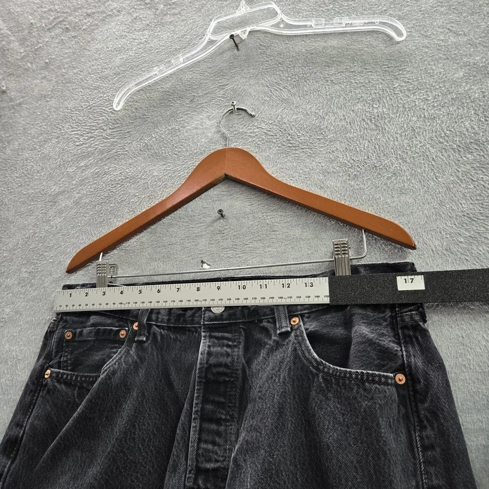 Levi's 501 Men Jeans 36X32 Black Denim Original Fit Straight Leg 29